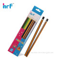 Wood Striped Pencil With dip End For Kids